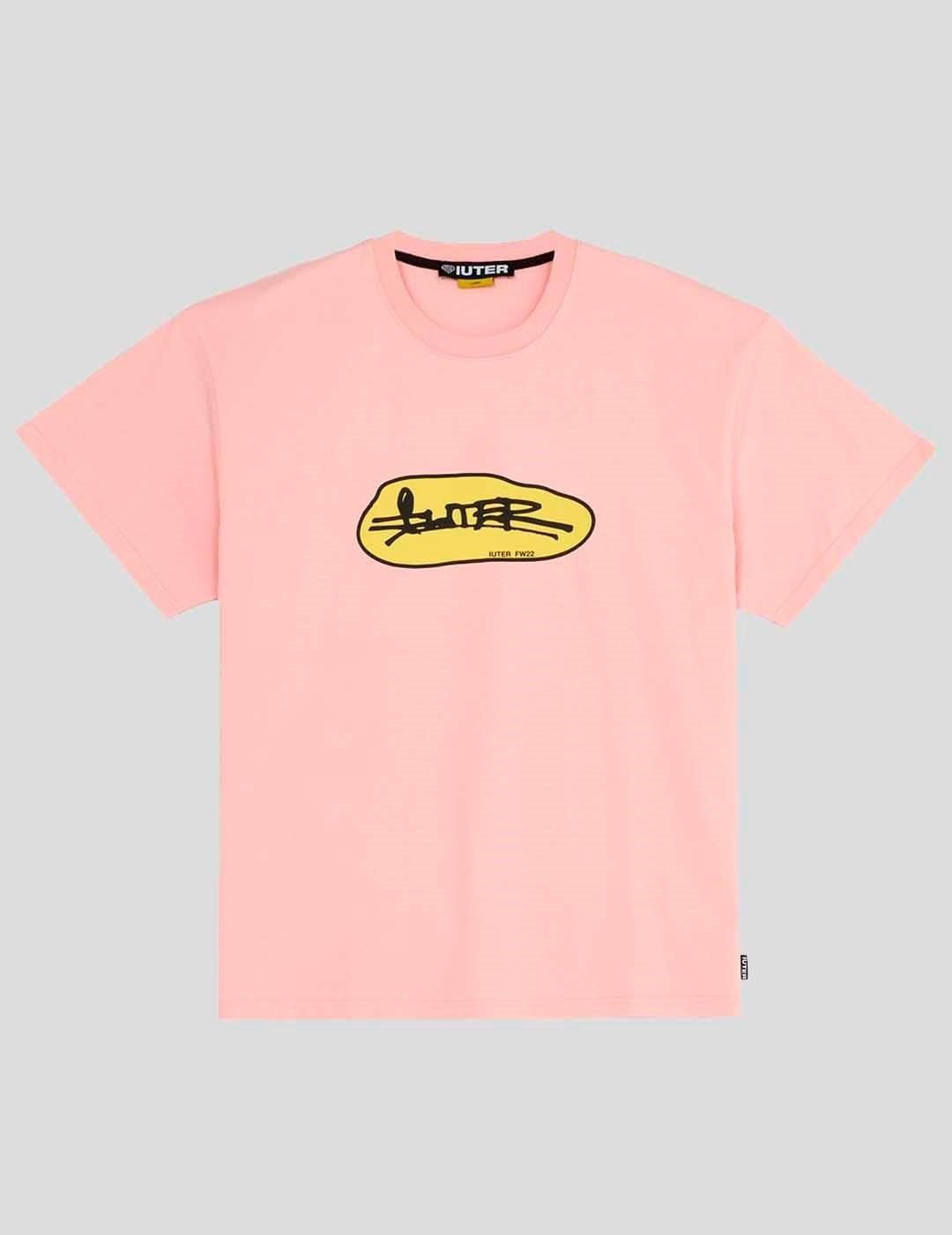 IUTER t-shirt interno tag tee rosa